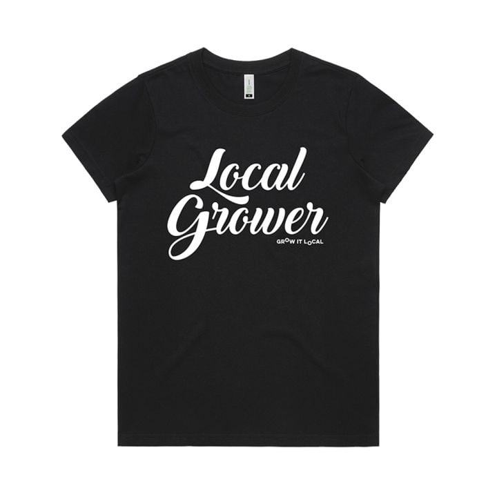 Local Grower Black Ladies Tshirt