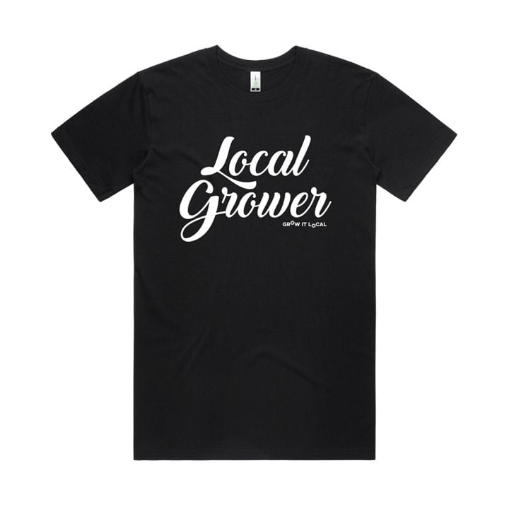 Local Grower Black Unisex Tshirt