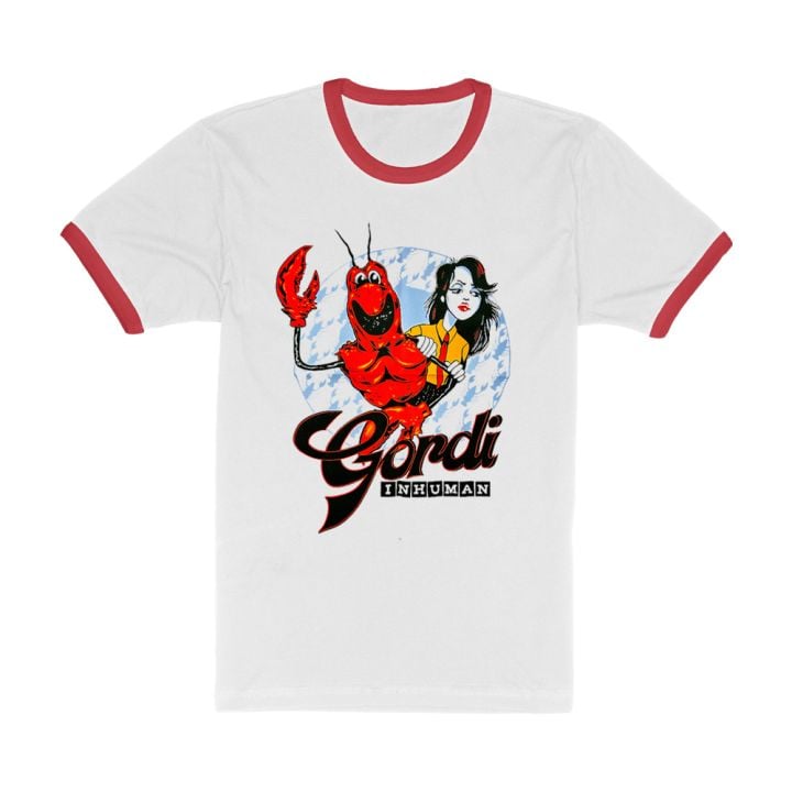 Inhuman White/Red Ringer Tshirt