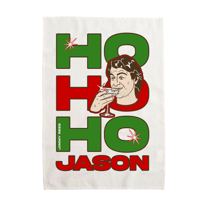 Ho Ho Ho Jason Tea Towel