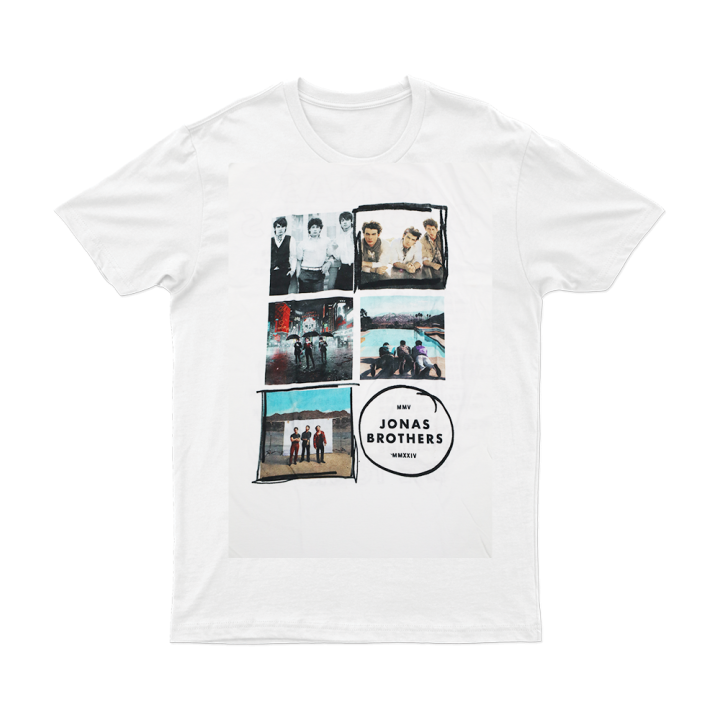 5 Albums White Tshirt