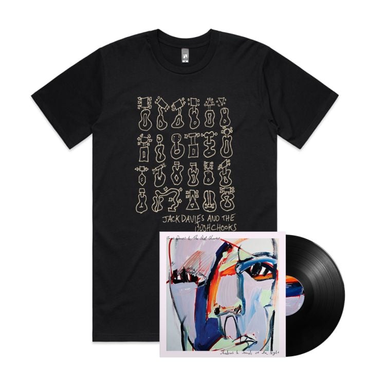 Shadows and Sounds Of The Night (LP) Vinyl/ Guitar Tshirt Bundle