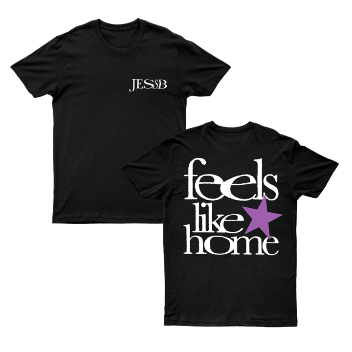 Feels Like Home Black Tshirt