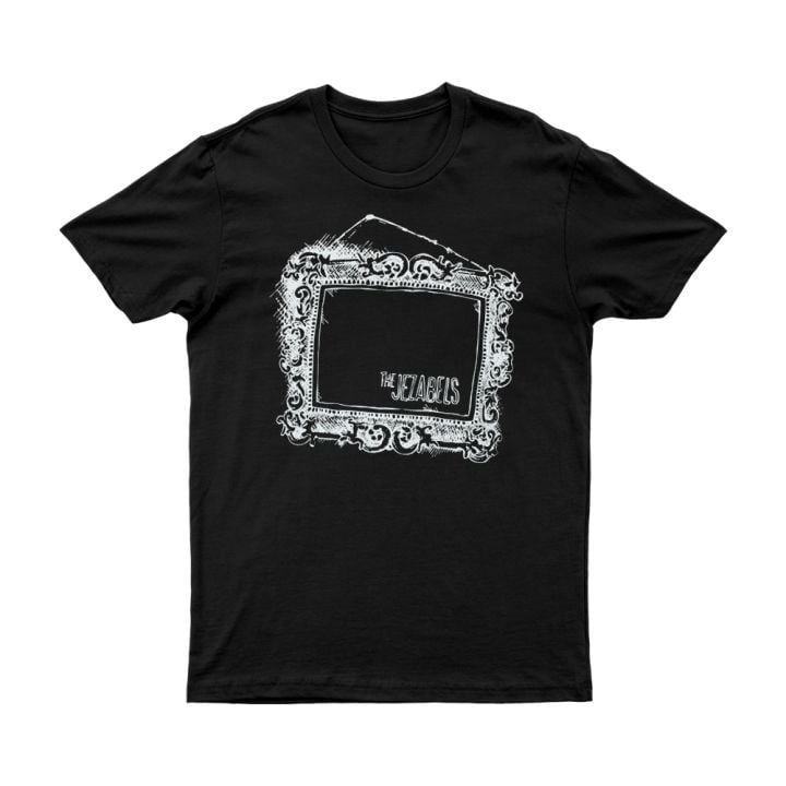 White Frame Black Tshirt