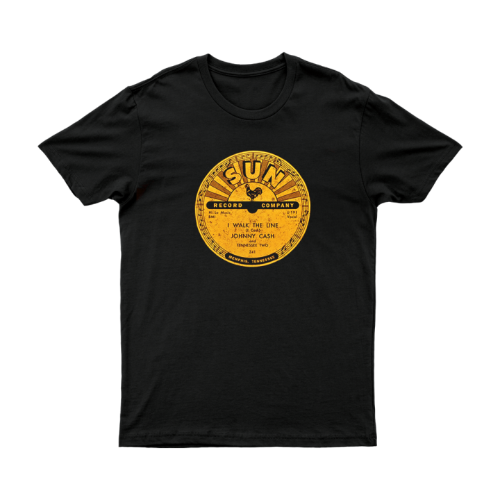 I Walk The Line (Sun Records)Black Tshirt