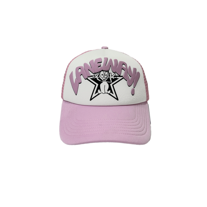 (2025) PINK / WHITE TRUCKER CAP