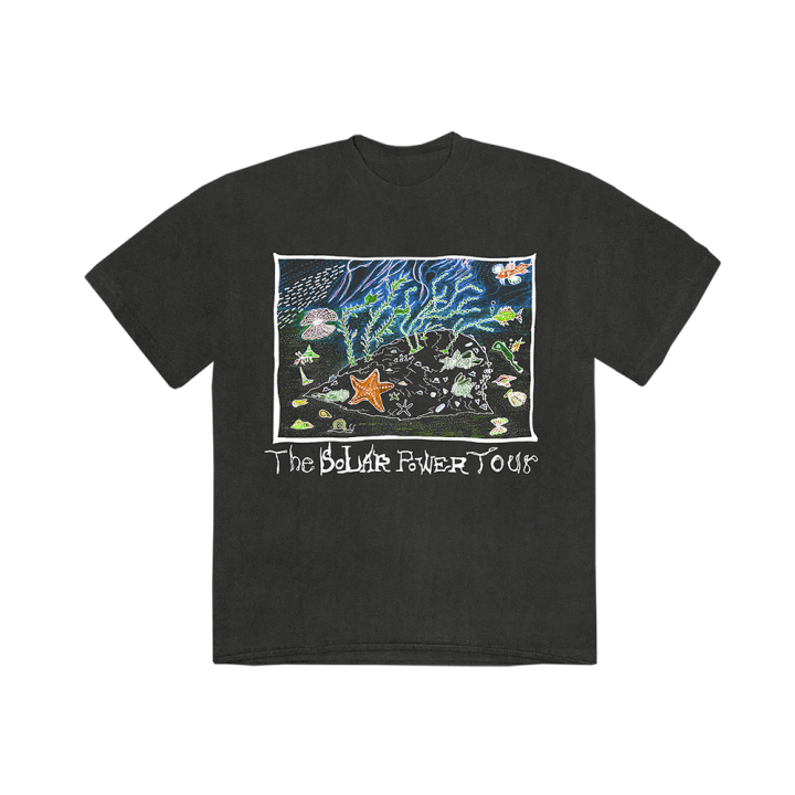 AQUARIUM NZ WASHED BLACK T SHIRT