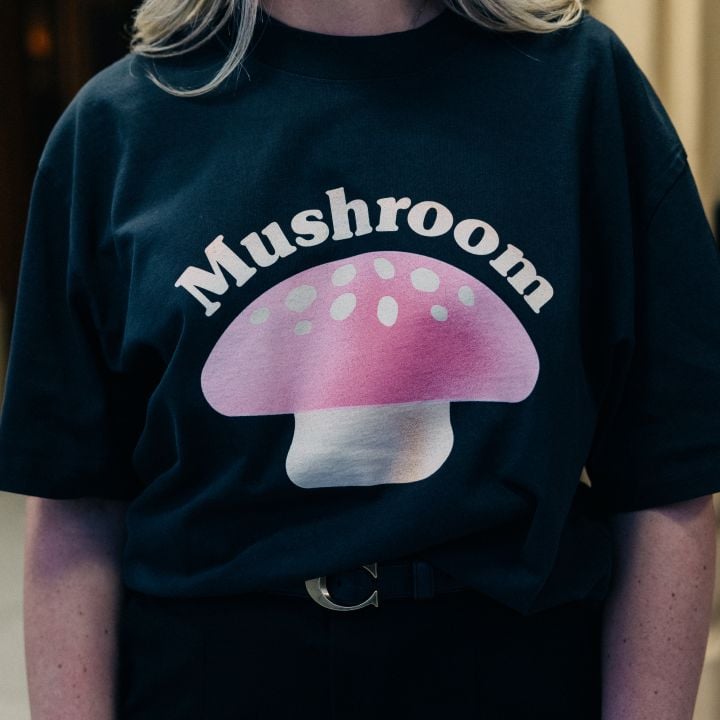 Exclusive Limited Edition Mushroom Logo Charcoal Tshirt