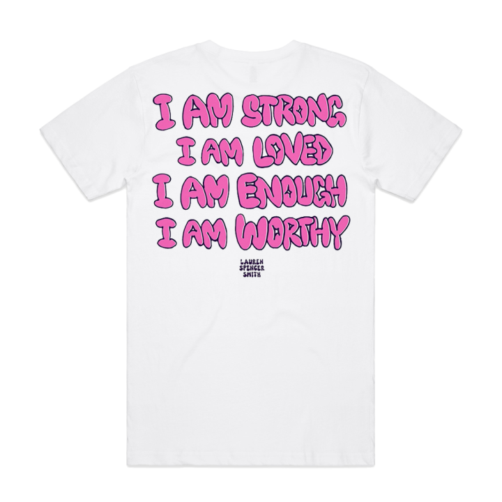 AFFIRMATION BUBBLE WHITE TSHIRT