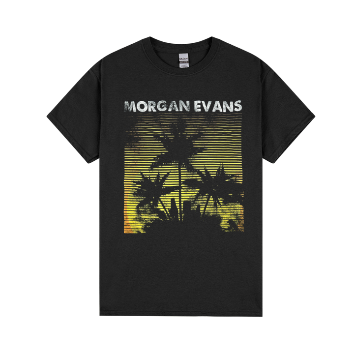 Palm Trees Black Tshirt