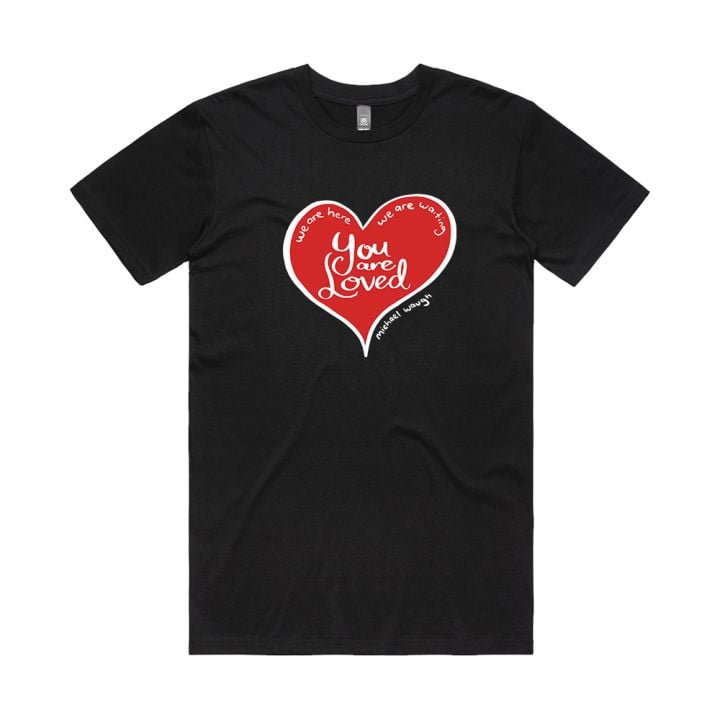 You Are Loved Black Tshirt