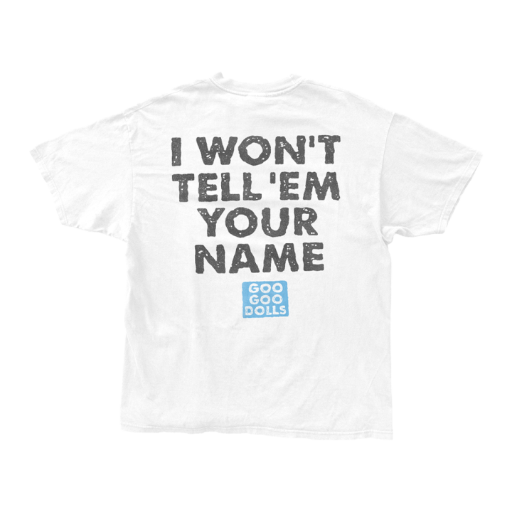 Name Tag White Tshirt
