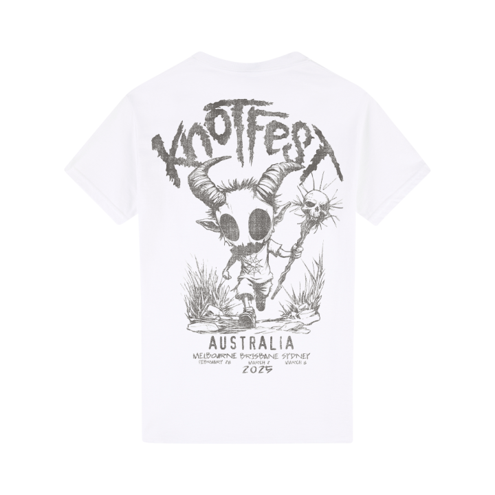 OFF TO KNOTFEST WHITE TSHIRT