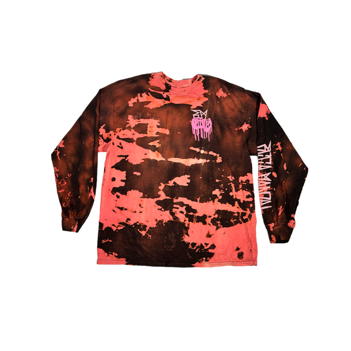 Pocket Logo Pink/Brown Longsleeve Tshirt