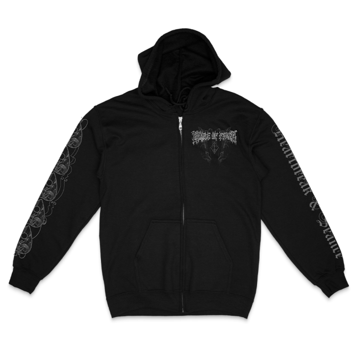 OUIJA BLACK ZIP-HOODIE