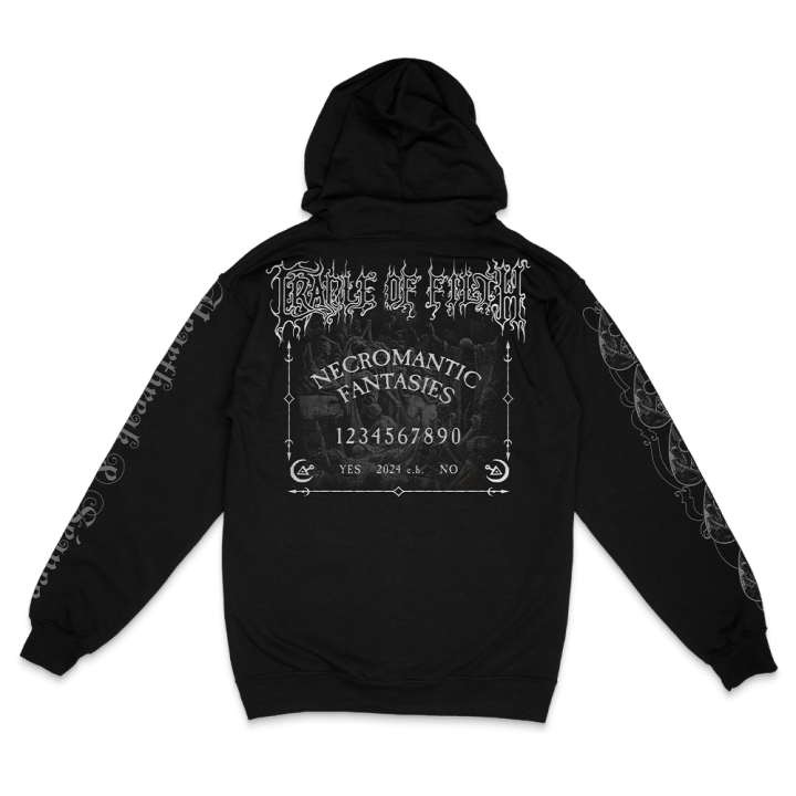 OUIJA BLACK ZIP-HOODIE