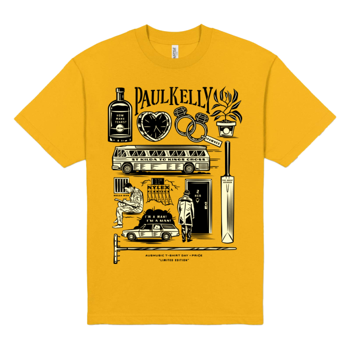 Paul Kelly Yellow T-Shirt