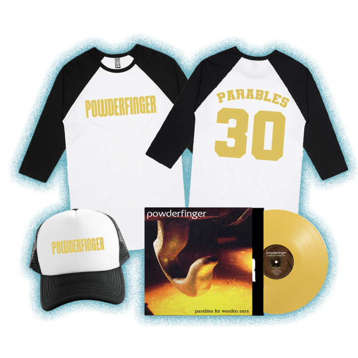 Parables For Wooden Ears Vinyl + Raglan + Cap