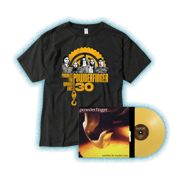 Parables For Wooden Ears Vinyl + Vintage Black Tshirt