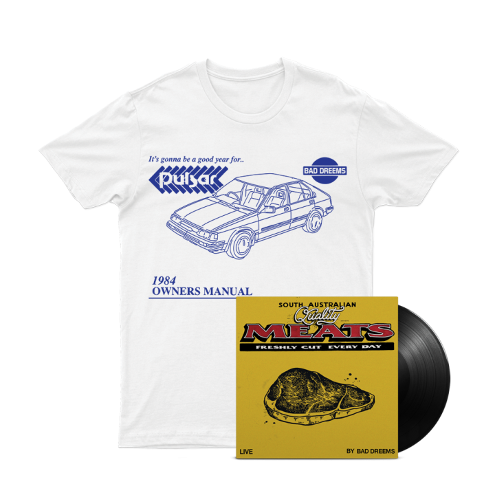 Quality Meats Live Vinyl 1LP + Pulsar Tshirt + Free Gift