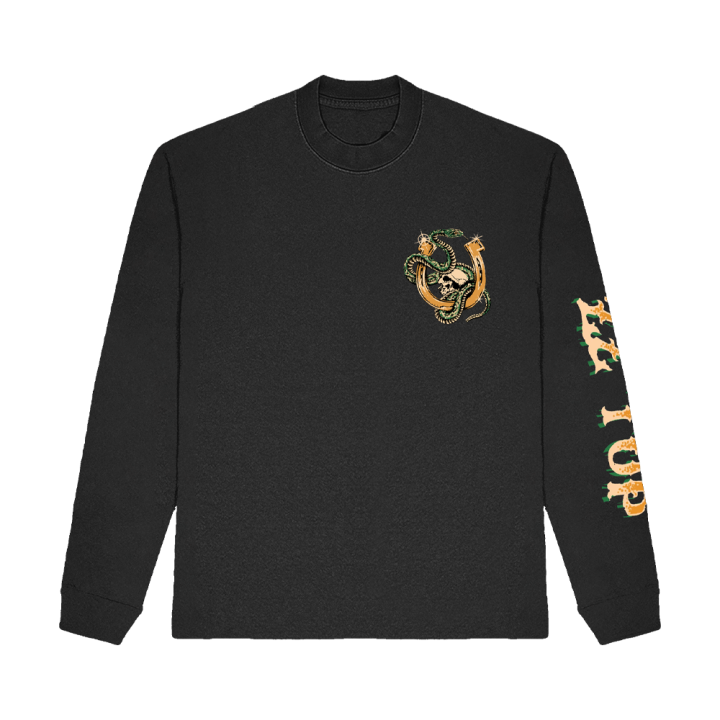 RATTLESNAKE BLACK LONGSLEEVE TSHIRT