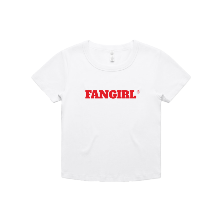 White Fangirl Ladies Baby Tshirt