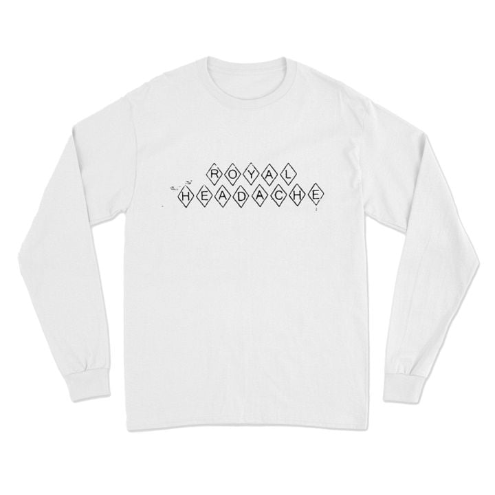 Diamond Logo White Longsleeve Tshirt