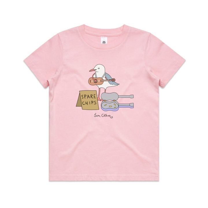 SPARE CHIPS PINK KIDS TEE