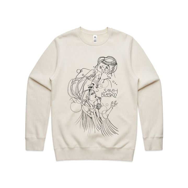 Line Drawing Ecru Sweater