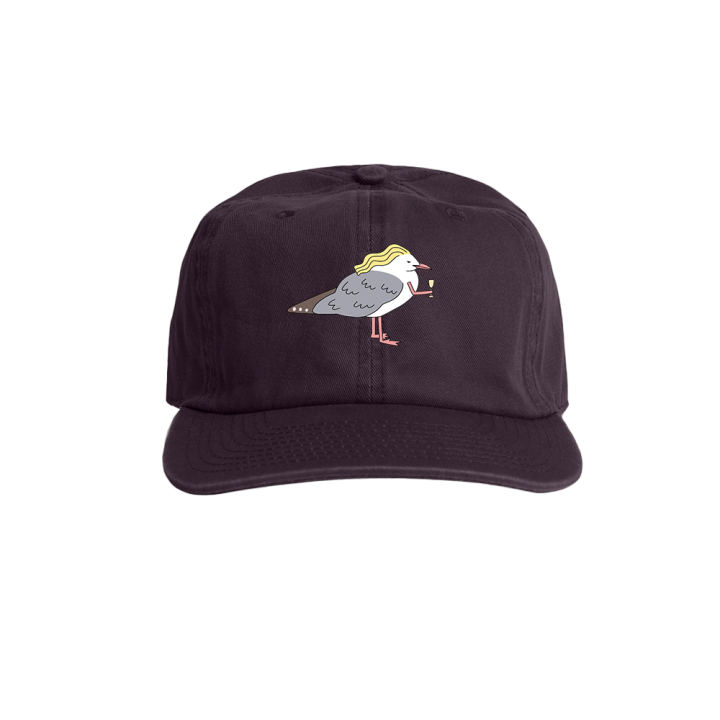 Champagne Seagull Plum Cap