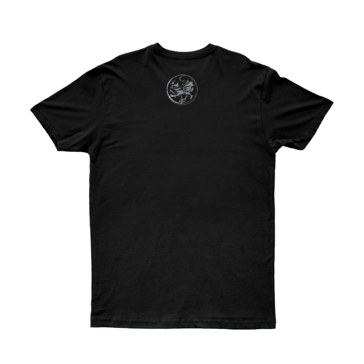 SILVER LOGO BLACK TSHIRT