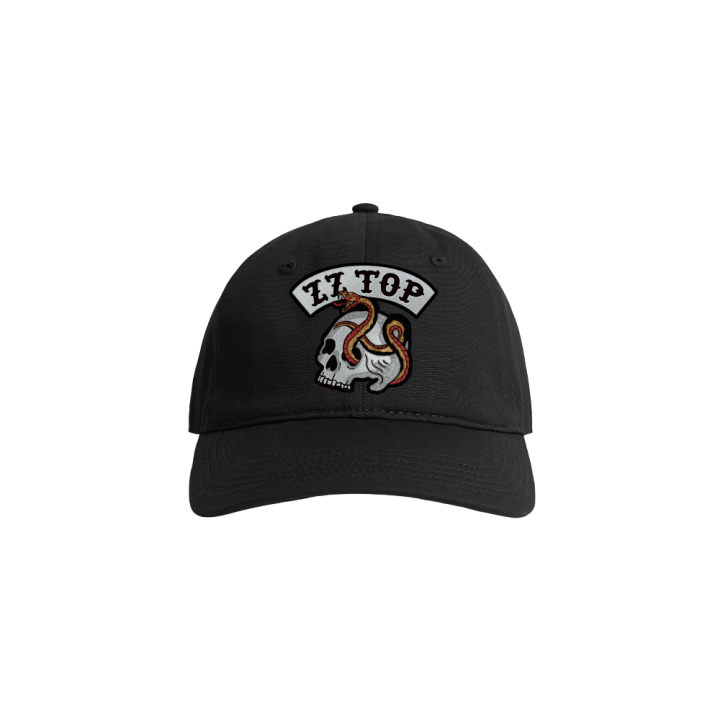 BLACK PATCH FIVE PANEL CAP