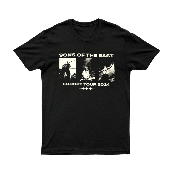 Europe 2024 Black Tour Tshirt