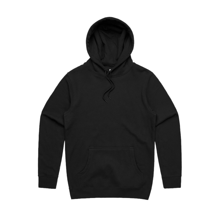 &quot;25&quot; BLACK HOOD NO CHEST PRINT