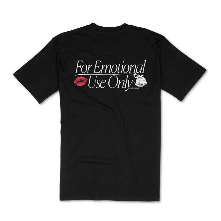 FOR EMOTIONAL USE ONLY BLACK TSHIRT