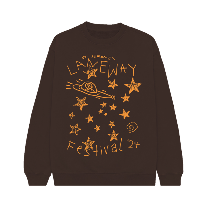2024 SPACE LOGO DARK CHOCOLATE SWEATER