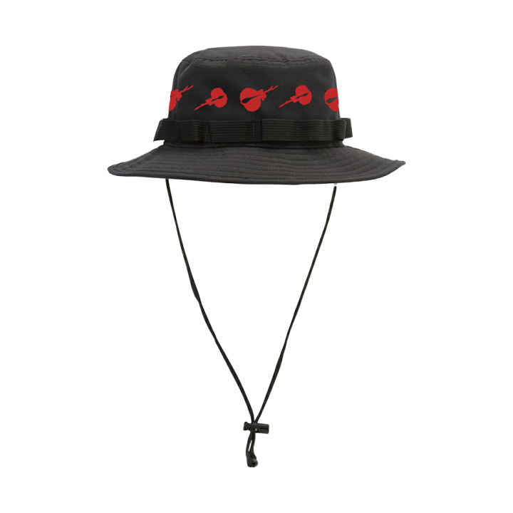 Stingray Black/Red Boonie Hat