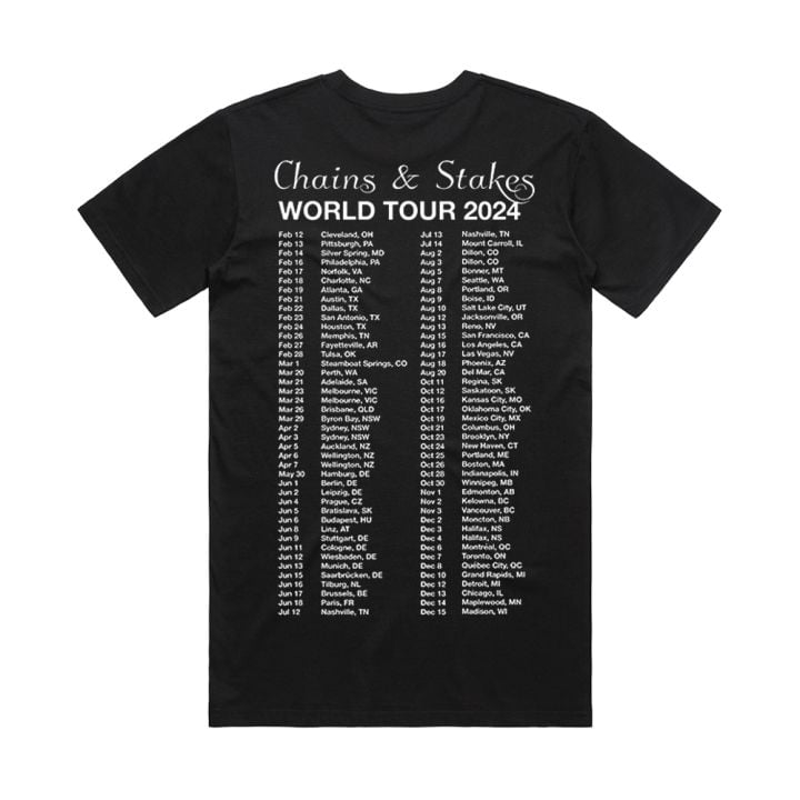 World Tour 2024 Black Tshirt