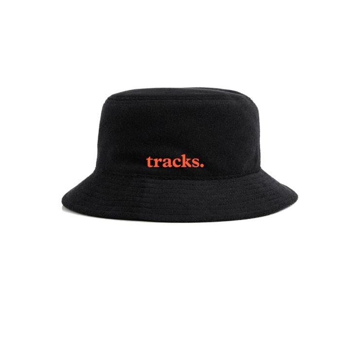Logo Terry Towelling Bucket Hat - Black