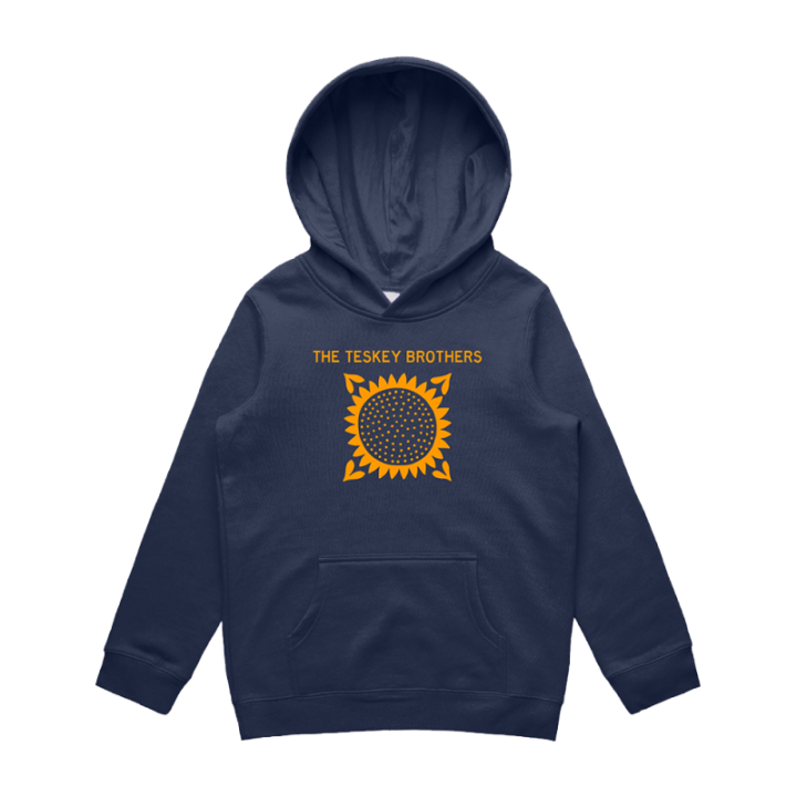 SUNFLOWER MIDNIGHT BLUE KIDS HOOD