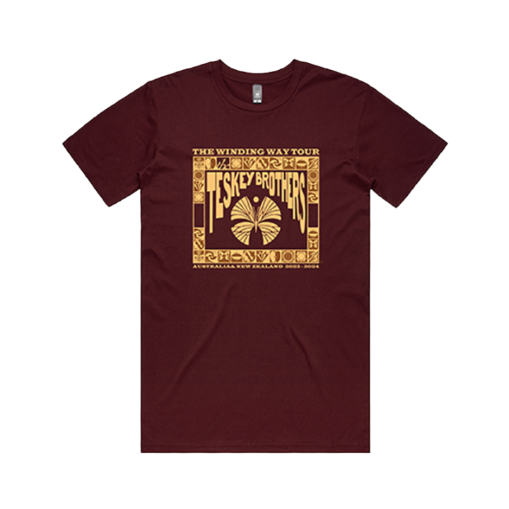 BURGUNDY TOUR T-SHIRT