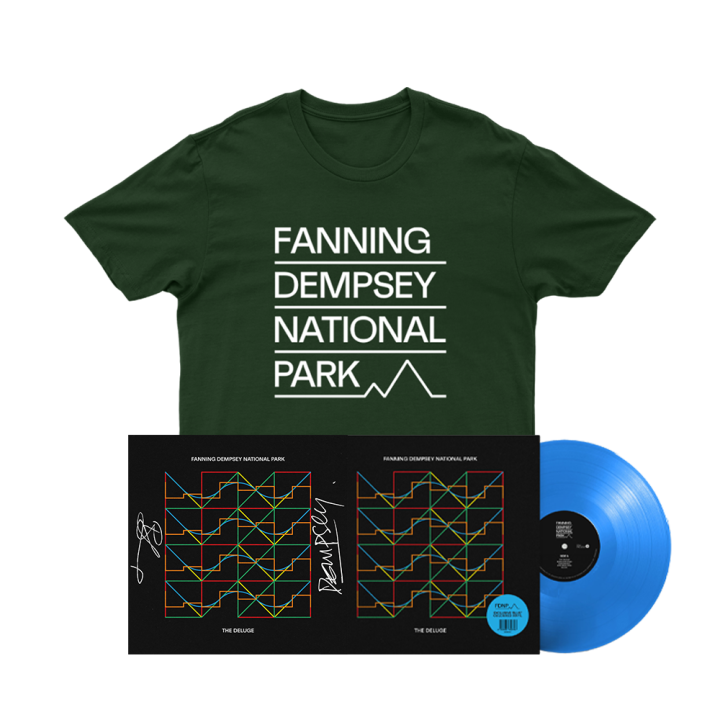 The Deluge Clear Blue Vinyl + Forest Logo Tshirt