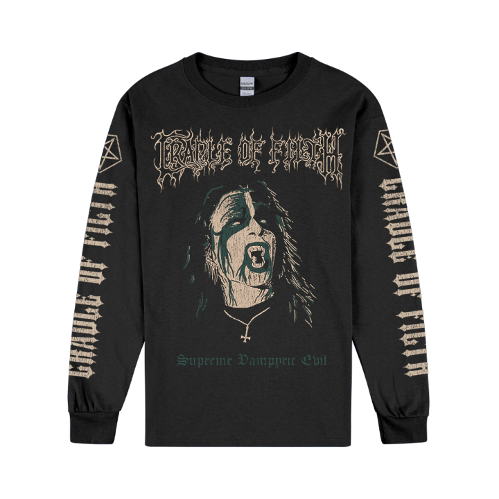 VAMPIRIC EVIL BLACK LONGSLEEVE TSHIRT