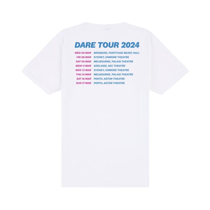 White Dare 2024 Tour Tshirt