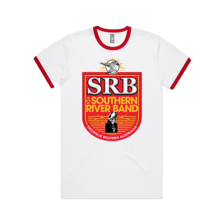 Beer Label Ringer White Tshirt