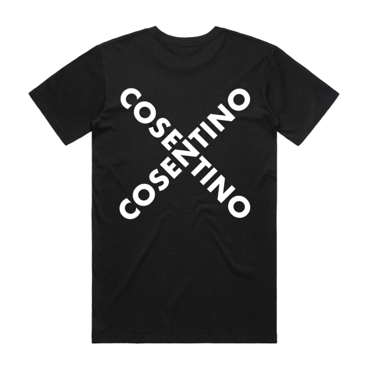 WHITE LOGO TEE BLACK TSHIRT