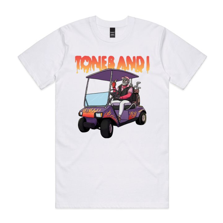 TONES &amp; I - Golfcart Unisex White Tshirt