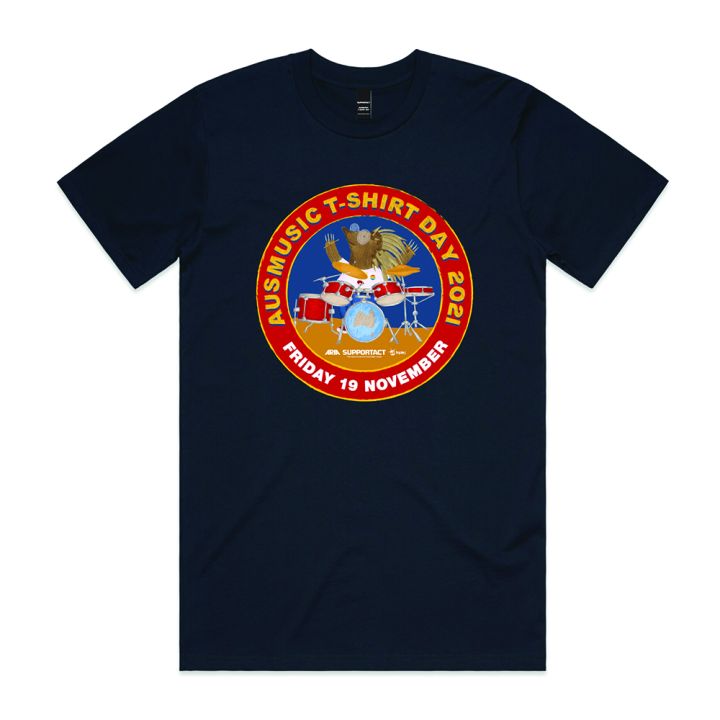 AUSMUSIC TSHIRT DAY 2021 Unisex Navy Tshirt