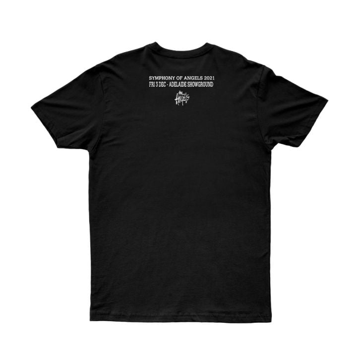 ORCHESTRATED ADELAIDE BLACK T SHIRT