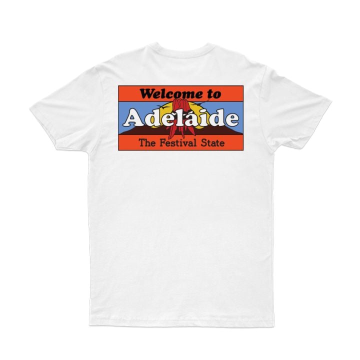 Welcome To Adelaide White Tshirt